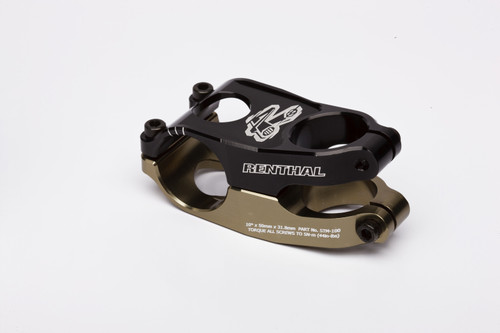 Renthal Duo Stem 50 mm. - Aluminum Gold/Black - STM100-BKAG Photo - Primary