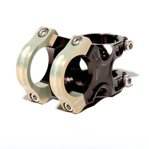 Renthal Apex Stem 50 mm. - Aluminum Gold/Black - STM102-BKAG Photo - Primary