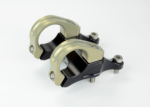 Renthal Integra II Stem. 50 mm. x 10 mm. - Aluminum Gold/Black - STM111-BKAG Photo - Primary