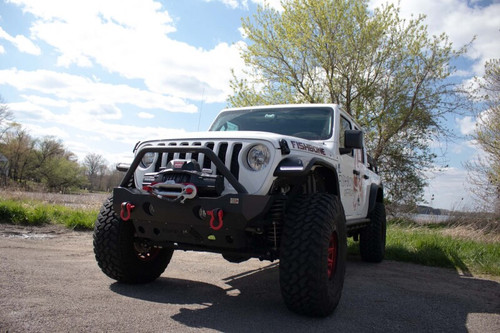 Fishbone Offroad 2018+ Jeep Wrangler JL/JLU/2020+ Gladiator JT  Steel Front Fender Flares  - Black - FB23454F Photo - lifestyle view