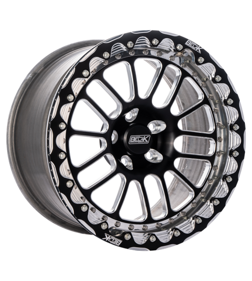 Belak 15x7 / Honda AWD Rear / 4x100 BP / Series 2 Wheel - Single Beadlock - 15074100S24BS-SBL Photo - Primary