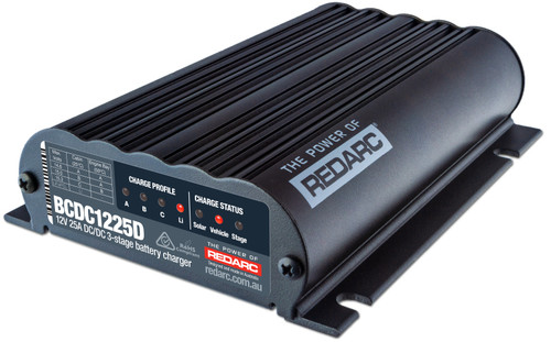 REDARC DC/DC Dual Input In-Vehicle Battery Charger - 12V 25A - BCDC1225D Photo - Primary