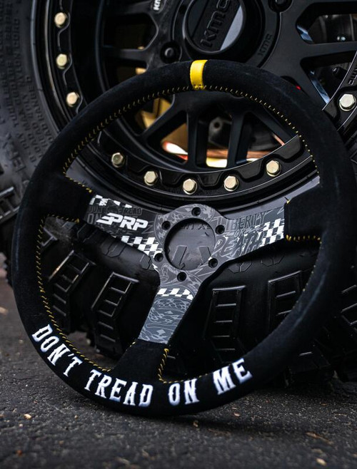 PRP Deep Dish Suede Steering Wheel - Dont Tread on Me - G249-TR Photo - Close Up