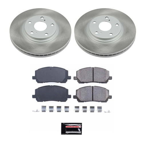 Power Stop 01-07 Toyota Highlander Front Semi-Coated Rotor Kit - SC1137 Photo - Primary