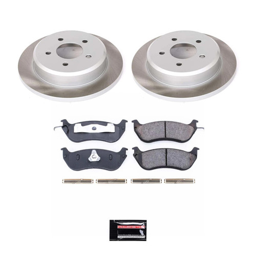 Power Stop 96-02 Mercury Grand Marquis Rear Semi-Coated Rotor Kit - SC1331 Photo - Primary