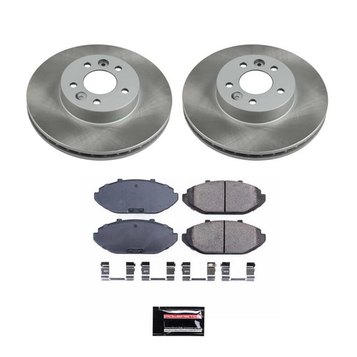 Power Stop 98-02 Mercury Grand Marquis Front Semi-Coated Rotor Kit - SC1335 Photo - Primary