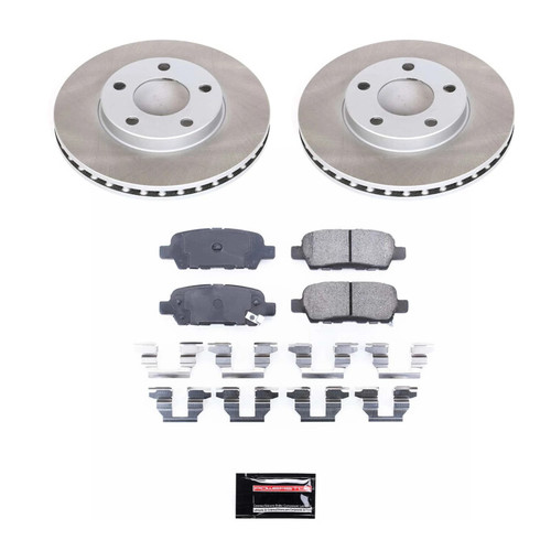 Power Stop 09-14 Nissan Maxima Rear Semi-Coated Rotor Kit - SC179 Photo - Primary