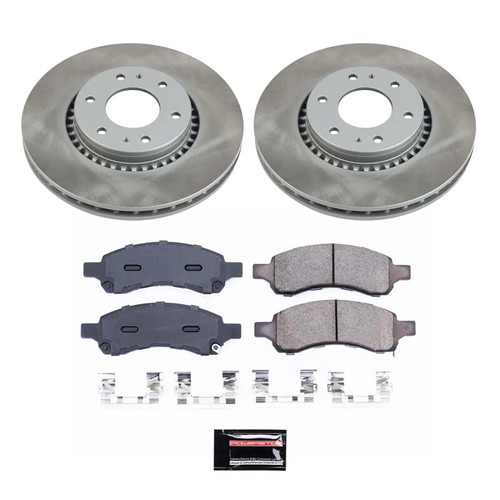 Power Stop 06-09 Saab 9-7x Front Semi-Coated Rotor Kit - SC2059 Photo - Primary