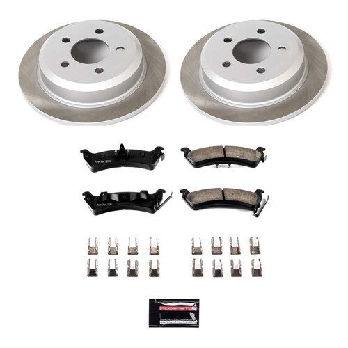 Power Stop 93-98 Jeep Grand Cherokee Rear Semi-Coated Rotor Kit - SC2131 Photo - Primary