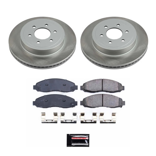 Power Stop 03-04 Dodge Dakota Front Semi-Coated Rotor Kit - SC2187 Photo - Primary