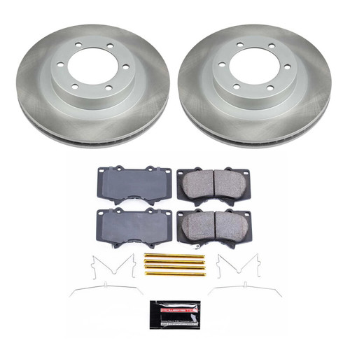 Power Stop 03-09 Toyota 4Runner Front Semi-Coated Rotor Kit - SC2421 Photo - Primary