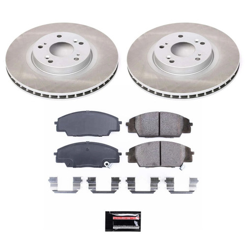 Power Stop 06-11 Honda Civic Front Semi-Coated Rotor Kit - SC2439 Photo - Primary