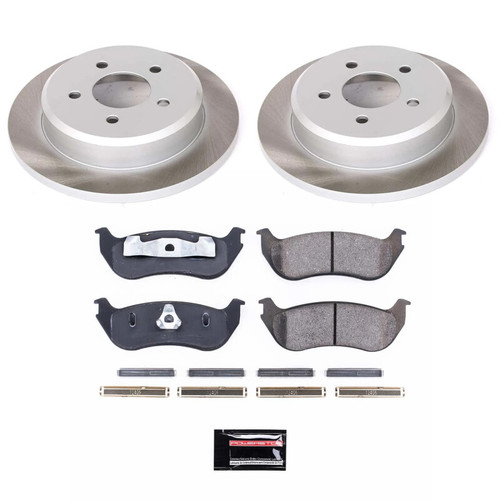 Power Stop 96-02 Mercury Grand Marquis Rear Semi-Coated Rotor Kit - SC2984 Photo - Primary