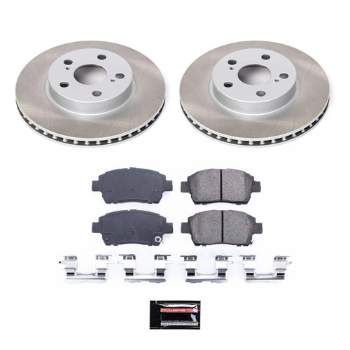 Power Stop 04-09 Toyota Prius Front Semi-Coated Rotor Kit - SC5219 Photo - Primary