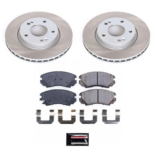 Power Stop 07-10 Hyundai Elantra Front Semi-Coated Rotor Kit - SC5291 Photo - Primary