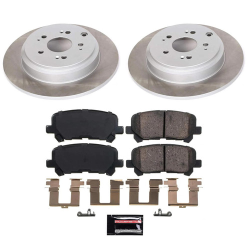 Power Stop 12-15 Honda Pilot Rear Semi-Coated Rotor Kit - SC5839 Photo - Primary
