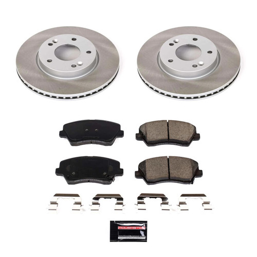 Power Stop 17-18 Kia Forte5 Front Semi-Coated Rotor Kit - SC7672 Photo - Primary