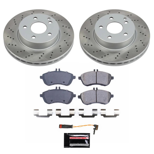 Power Stop 08-12 Mercedes-Benz C300 Front Semi-Coated Rotor Kit - SC7766 Photo - Primary