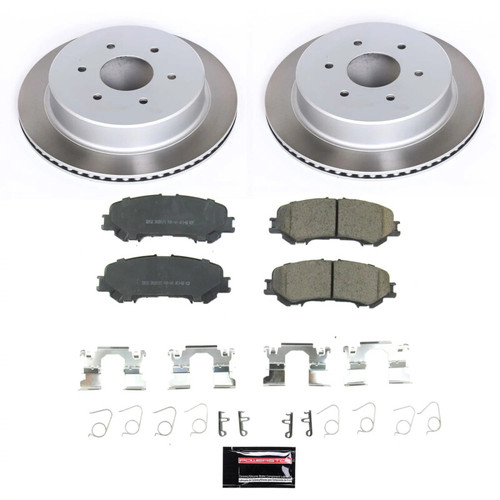 Power Stop 17-22 Nissan TITAN Rear Semi-Coated Rotor Kit - SC7874 Photo - Primary