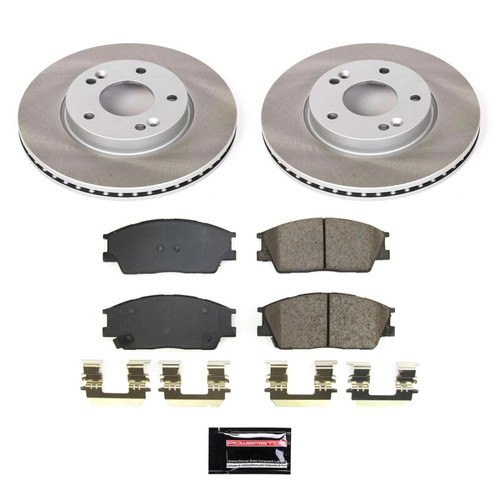 Power Stop 20-23 Kia Soul Front Semi-Coated Rotor Kit - SC8663 Photo - Primary