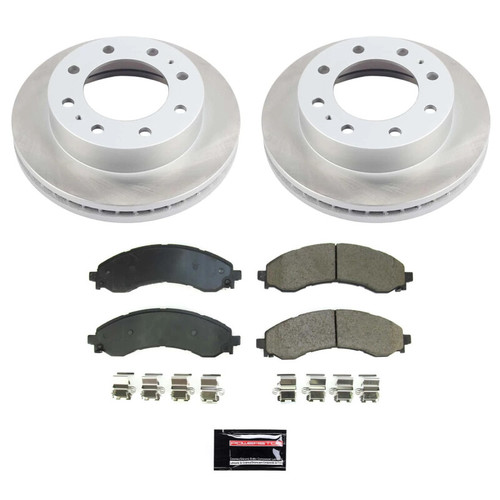 Power Stop 21-22 GMC Savana 3500 Front Semi-Coated Rotor Kit - SC8746 Photo - Primary