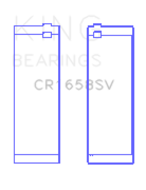 King Engine Bearings BMW N47 D20 A/N47S D20 D Sputter Replacement (Size +0.25mm) Conrod Bearing Set - CR1658SV0.25 Photo - Primary