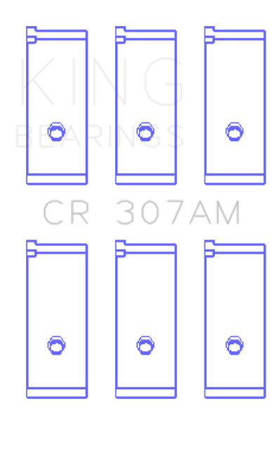 King Engine Bearings Suzuki G-10 (Size +0.75mm) Connecting Rod Bearing Set - CR307AM0.75 Photo - Primary