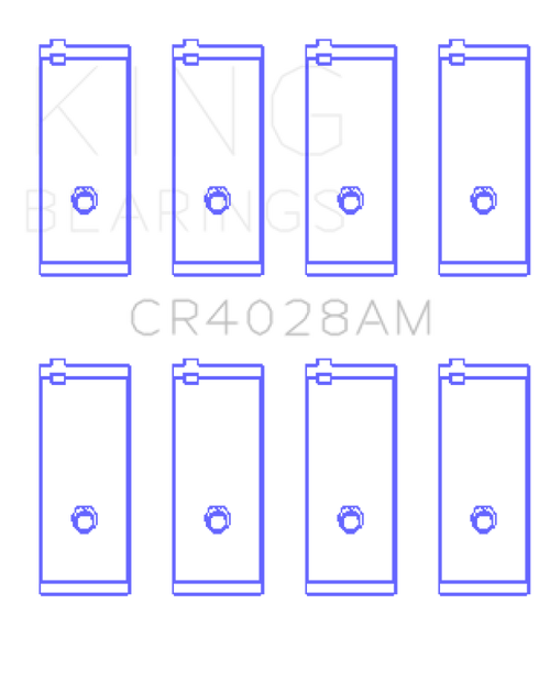 King Engine Bearings Toyota 3Y (Size +0.75mm) Connecting Rod Bearing Set - CR4028AM0.75 Photo - Primary
