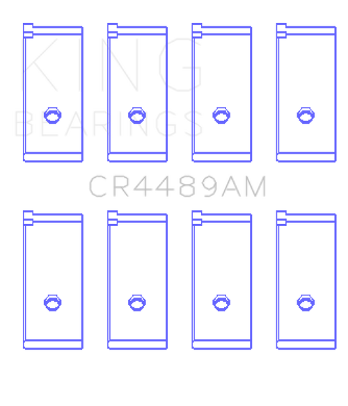 King Engine Bearings Suzuki F8/F10/(Size +0.25mm) Connecting Rod Bearing Set - CR4489AM0.25 Photo - Primary