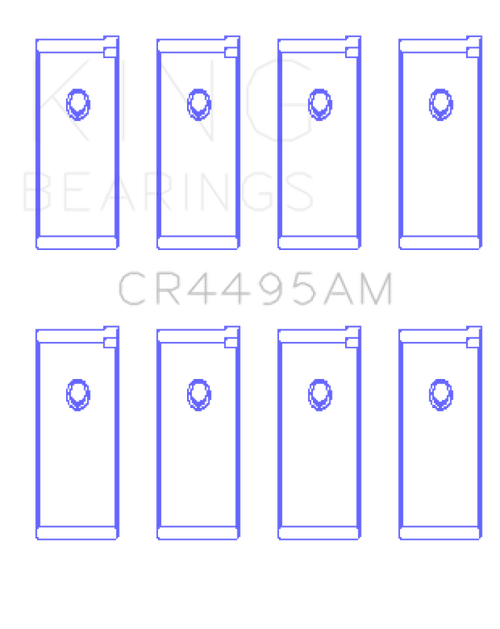 King Engine Bearings Mazda E3/E5/(Size +0.50mm) Connecting Rod Bearing Set - CR4495AM0.5 Photo - Primary