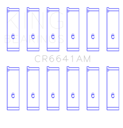King Engine Bearings Toyota 3Vze (Size +0.25mm) Connecting Rod Bearing Set - CR6641AM0.25 Photo - Primary