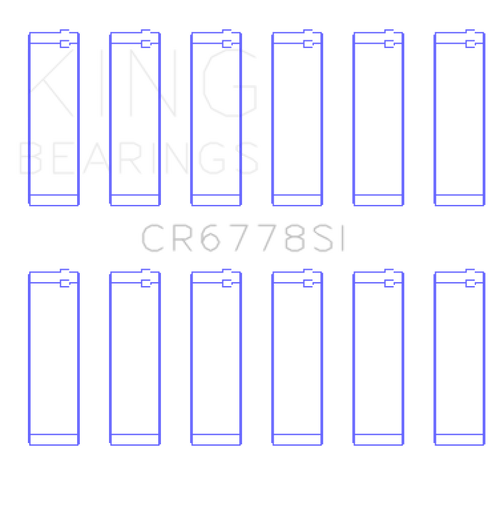 King Engine Bearings Audi Acz/Aah/Ack/Aej/Asn/Ltr (Size +0.25mm) Connecting Rod Bearing Set - CR6778SI0.25 Photo - Primary