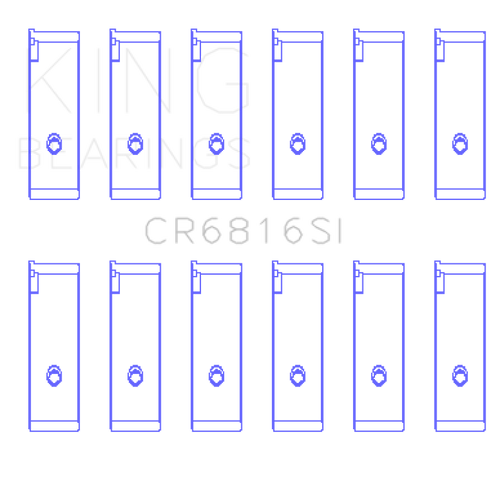 King Engine Bearings Suzuki H20A/H25A/H27A (Size +0.25mm) Connecting Rod Bearing Set - CR6816SI0.25 Photo - Primary