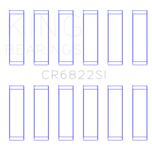 King Engine Bearings Chrysler 226 (3.7L) (Size +0.50mm) Connecting Rod Bearing Set - CR6822SI0.5 Photo - Primary
