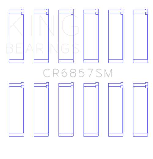 King Engine Bearings Chrysler Pentastar 3.6L Erb V6 (Size +0.25mm) Connecting Rod Bearing Set - CR6857SM0.25 Photo - Primary