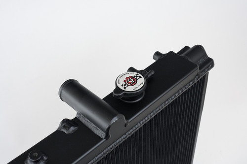 CSF 93-98 Toyota MK4 Supra Radiator - Black Finish - 2882B Photo - Close Up