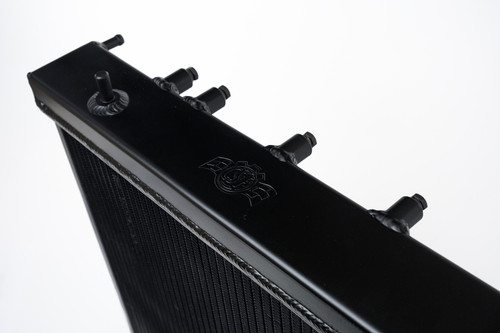 CSF 02-07 Subaru WRX/STI Radiator - Black Finish - 3076B Photo - Close Up