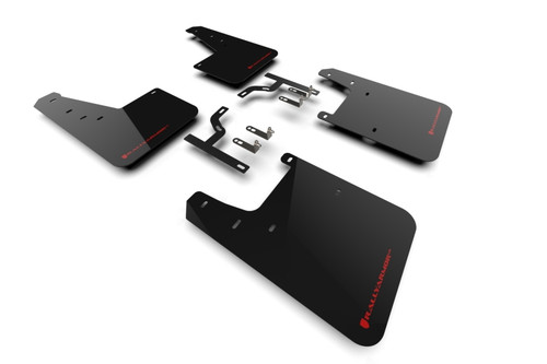 Rally Armor 23-24 Toyota Sequoia Black UR Mud Flap w/ Red Logo - MF88-UR-BLK-RD User 1