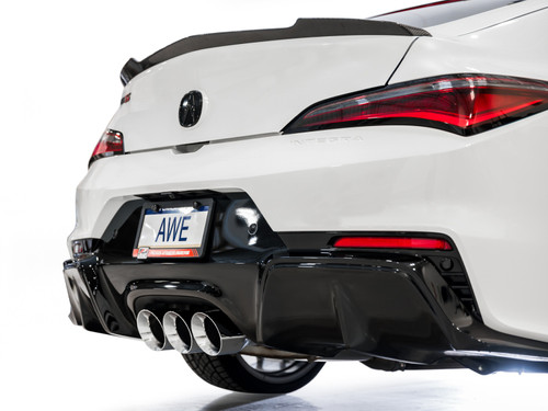 AWE Tuning 2024 Acura Integra Type S DE5 FWD Touring Edition Exhaust w/ Triple Chrome Silver Tips - 3015-52335 Photo - Mounted