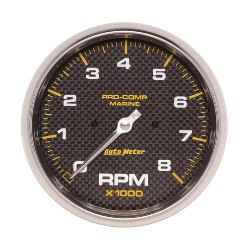 AutoMeter Marine Carbon Fiber 5in In-Dash Tachometer 0-8000 RPM - 200797-40 User 1