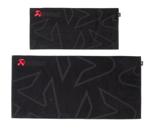 Akrapovic Towel Set - Black w/ Red Logo - 802310 User 1