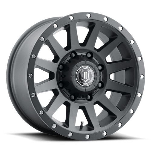 ICON Compression HD 18x9 8x165.1 12mm Offset 5.5in BS - Satin Black Wheel - 2018908055SB Photo - Primary
