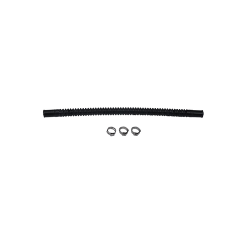 Deatschwerks Convoluted Tubing 250mm Length x 8mm ID Side 1 x 8mm ID Side 2 - Black - 9-CT-10-516 Photo - Primary
