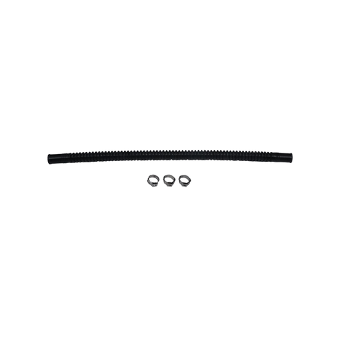 Deatschwerks Convoluted Tubing 300mm Length x 8mm ID Side 1 x 8mm ID Side 2 - Black - 9-CT-12-516 Photo - Primary
