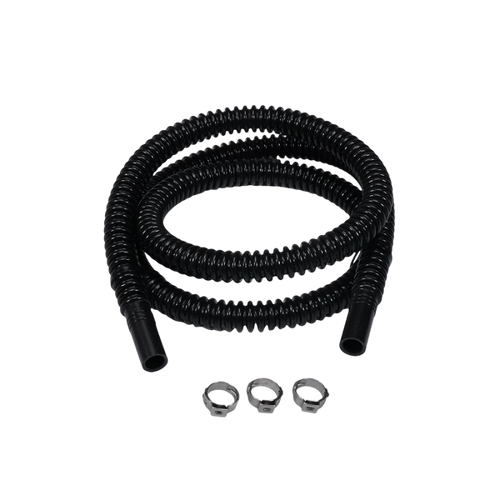 Deatschwerks Convoluted Tubing 1000mm Length x 8mm ID Side 1 x 8mm ID Side 2 - Black - 9-CT-40-516 Photo - Primary