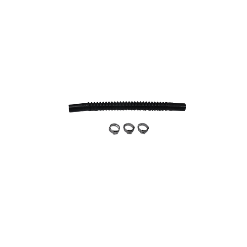 Deatschwerks Convoluted Tubing 150mm Length x 8mm ID Side 1 x 8mm ID Side 2 - Black - 9-CT-6-516 Photo - Primary