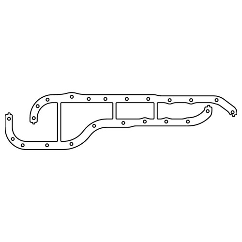 Cometic Ford EAO Cosworth YB .060in AFM Oil Pan Gasket - Pan Rails Only - C4640 Photo - Primary
