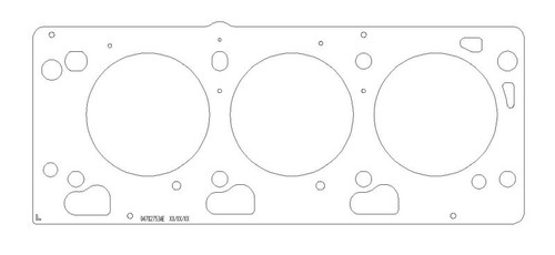 Cometic Chrysler EGF/EGG/EGJ/EGK/EGQ/EGS SOHC V6 .075in MLS Cylinder Head Gasket - 96.5mm Bore - LHS - C5016-075 Photo - Primary