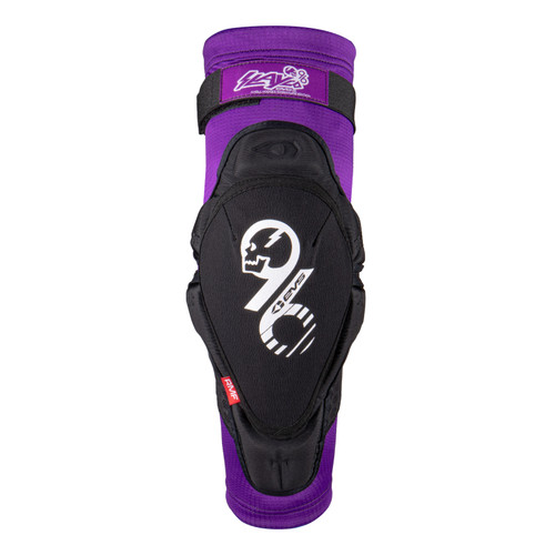 EVS Slayco96 Knee Guard Pair Purple/Black - Youth - SLAY96K-Y User 1