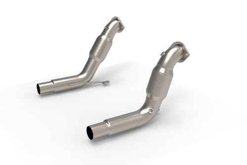 Kooks 20-24 Ford Exployer ST/Aviator 3in x 2-1/2in Stainless Steel GREEN Catted Downpipes - 15113300 Photo - Primary